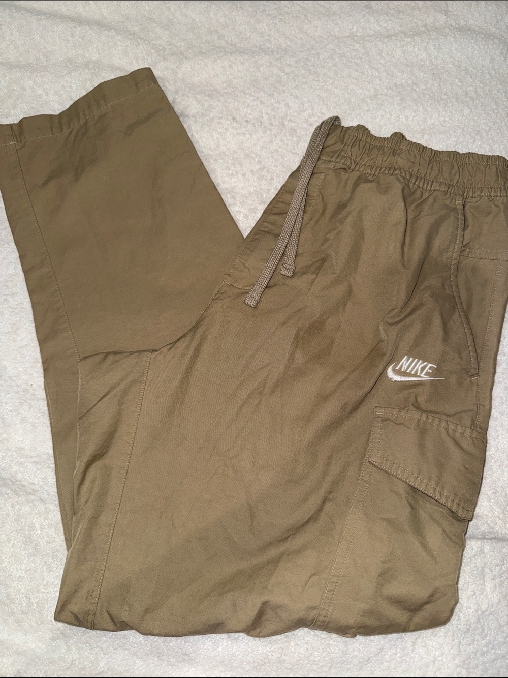 Nike Men’s /Tan Cargo Pants with Drawcord Waist